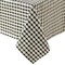 Threadmade Home Gingham Check 3-Yard Cut-to-fit Vinyl Tablecloth/Table Protector, Black - 54"W x 108"L